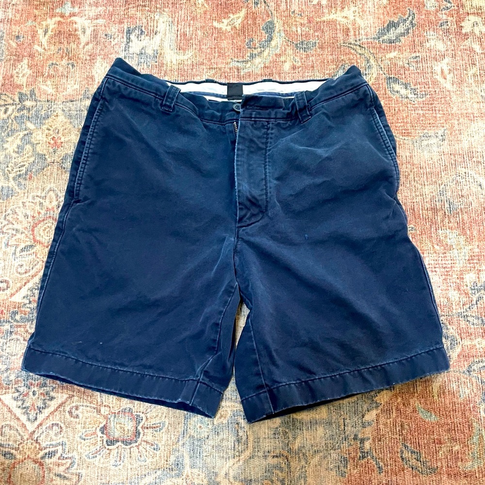 J. Crew Broken-in Shorts Relaxed Fit Navy Blue Men’s 31 waist